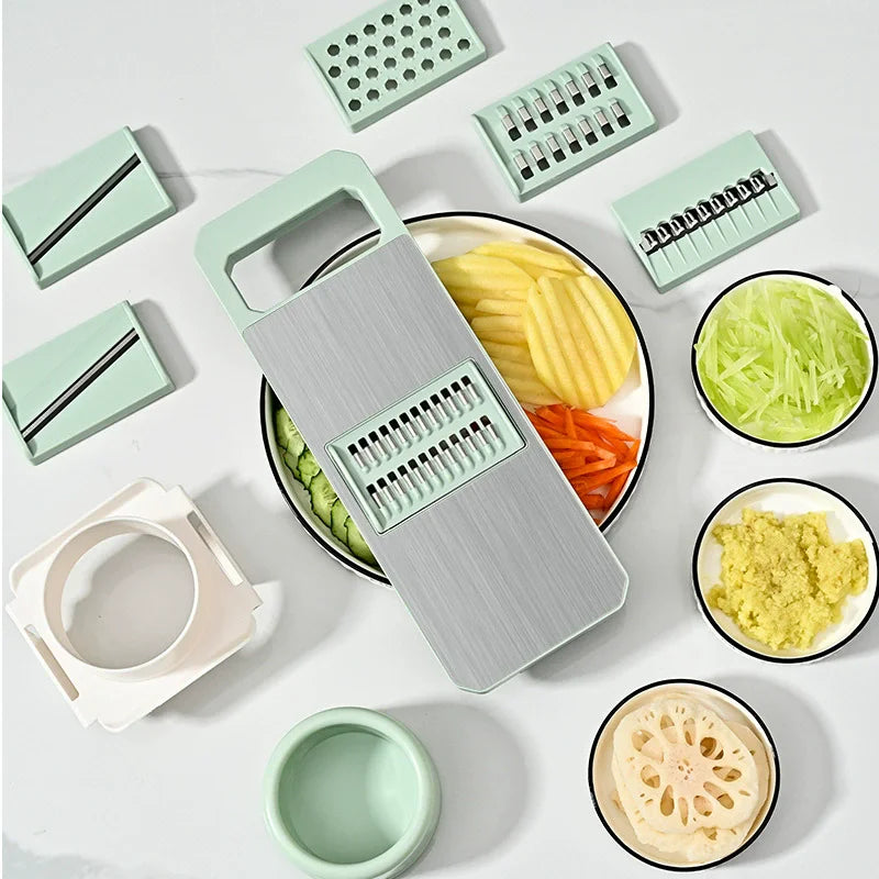 Kitchen Multifunction 6 in 1 Vegetable Chopper Machine Kitchen Tools Vegetable Cutter Potato Cutter Chopper