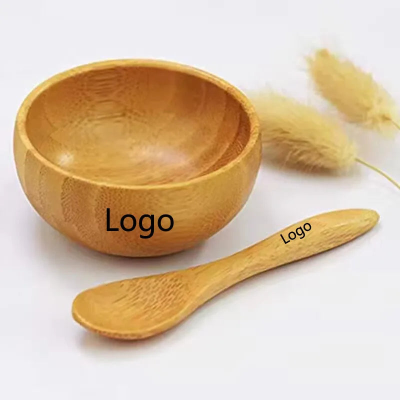 Face Mask Mixing Bowl Set Bamboo DIY with Brushes Applicator and Bowl SpatulaSpoon Diy Facial Tools for Skin Care