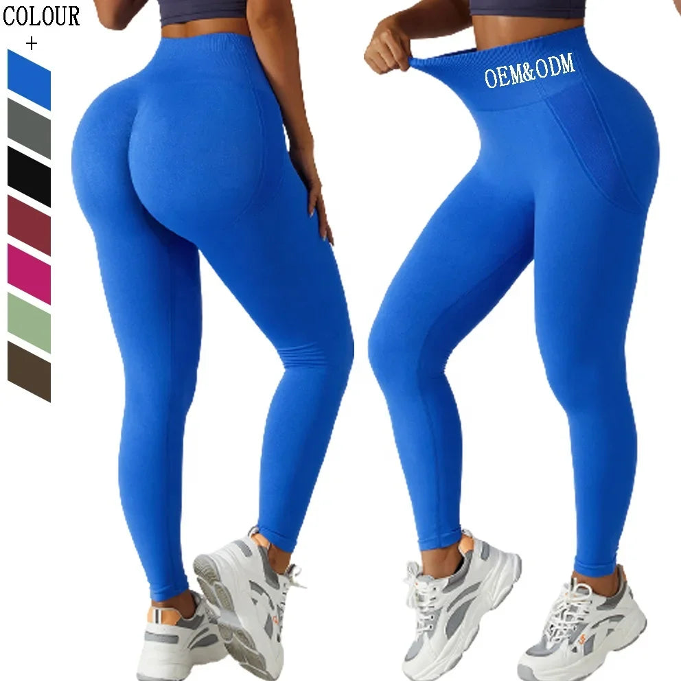 Women Activewear Fitness Clothing Custom High Waisted Butt Lifting Yoga Pants Gym Leggings