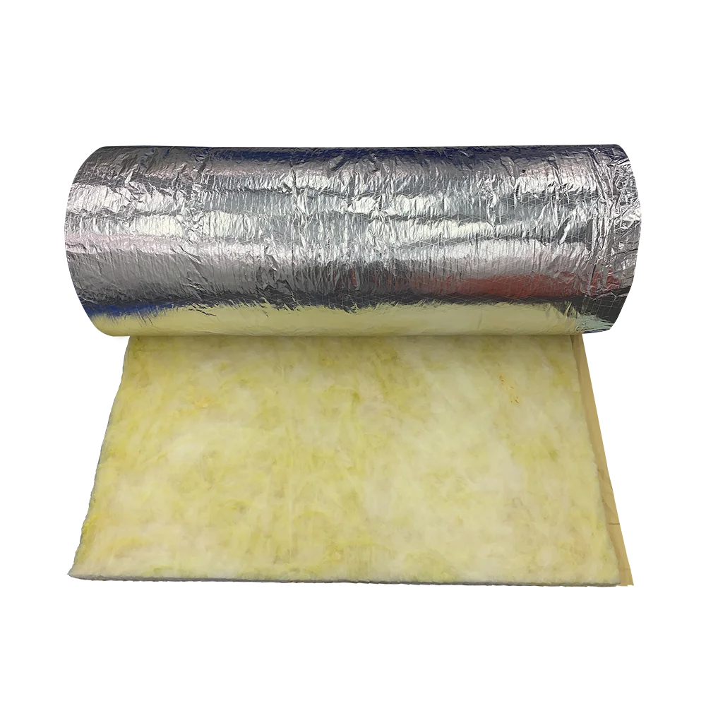 Aislantes UET Other Heat Thermal Insulation Con Aluminio Lana De Vidrio 24kg/m3 50 mm 100mm Fibre Glass Wool Roll for Duct Wrap