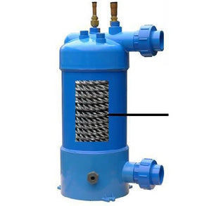 Electric Titanium Heat Exchanger for Heat Pumps and Air Conditioners Commercial Use