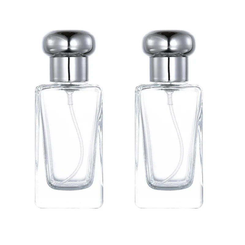 25mL Mushroom-shaped Glass Perfume Bottles with Spray Cap for Women Cosmetic Sub-bottling Container