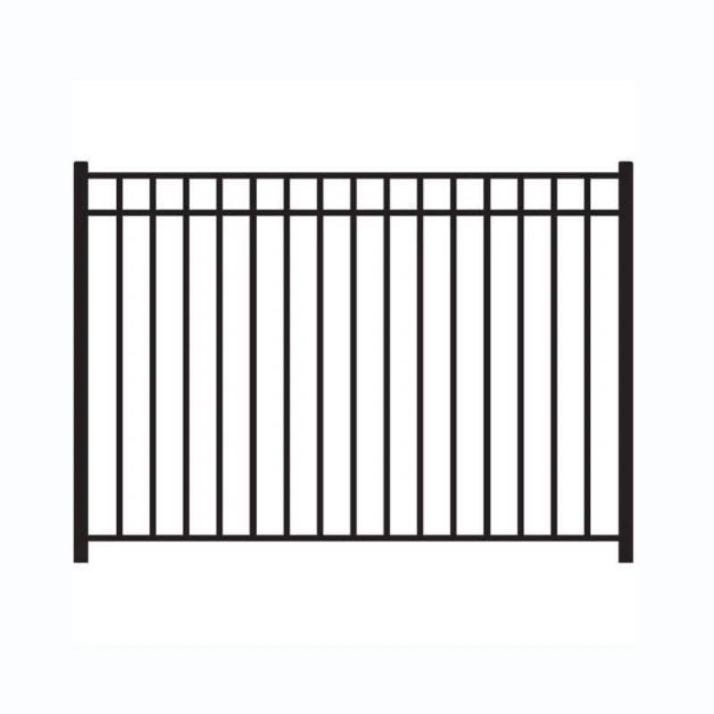 Ornamental Metal Tubular Steel Gates Fence Designs 6 Feet Heat Treated Powder Coated Eco-Friendly Customizable Size Anti-Rust
