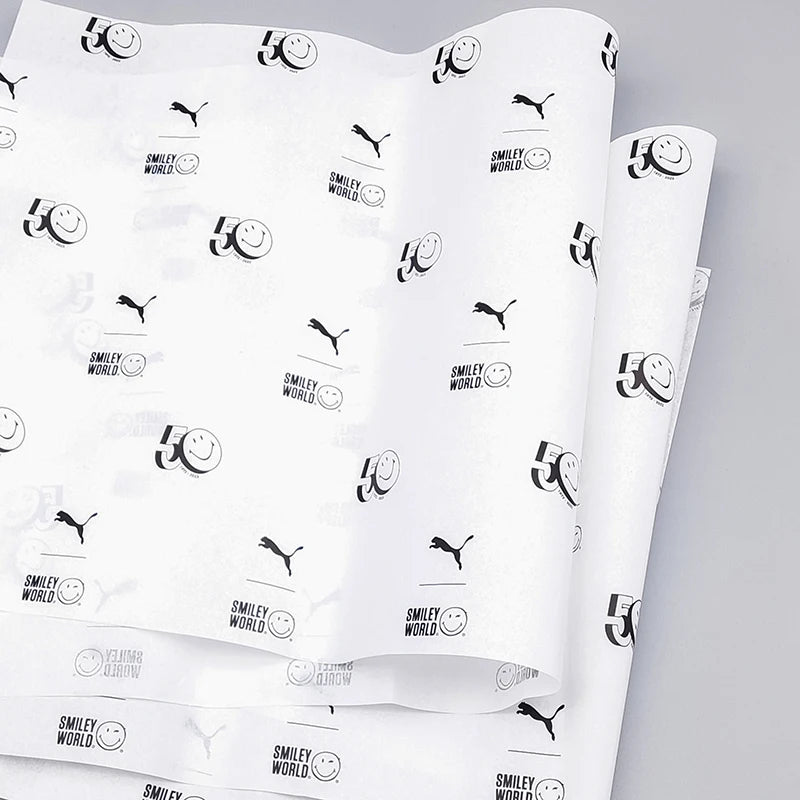 Silk Tissue Paper for Shoes Clothing Gift 17g 22g Wholesale Custom Packaging Wrapping Specialty Moisture Proof Custom Color Logo
