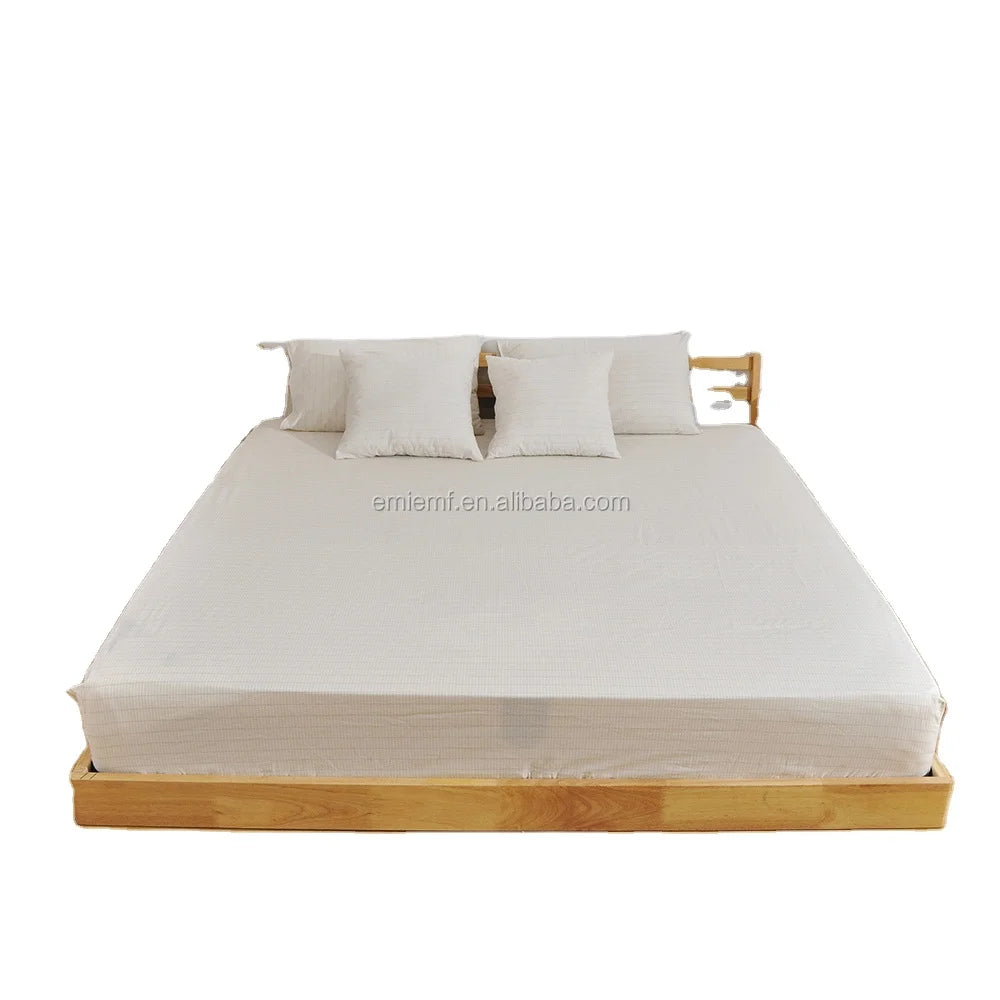 Grounding Conductive Fitted Sheet With Pure Silver Threads for Better Sleep EMF Protection