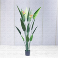 Wholesale Home Decoration Artificial Canna Trees Good Price Bonsai Silk Birds of Paradise