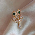 2022 Fashion Jewelry Accessories Women Crystal Rhinestones Animal Eagle Owl Bird Brooch Pin 18K Gold Brooch Pins for Women