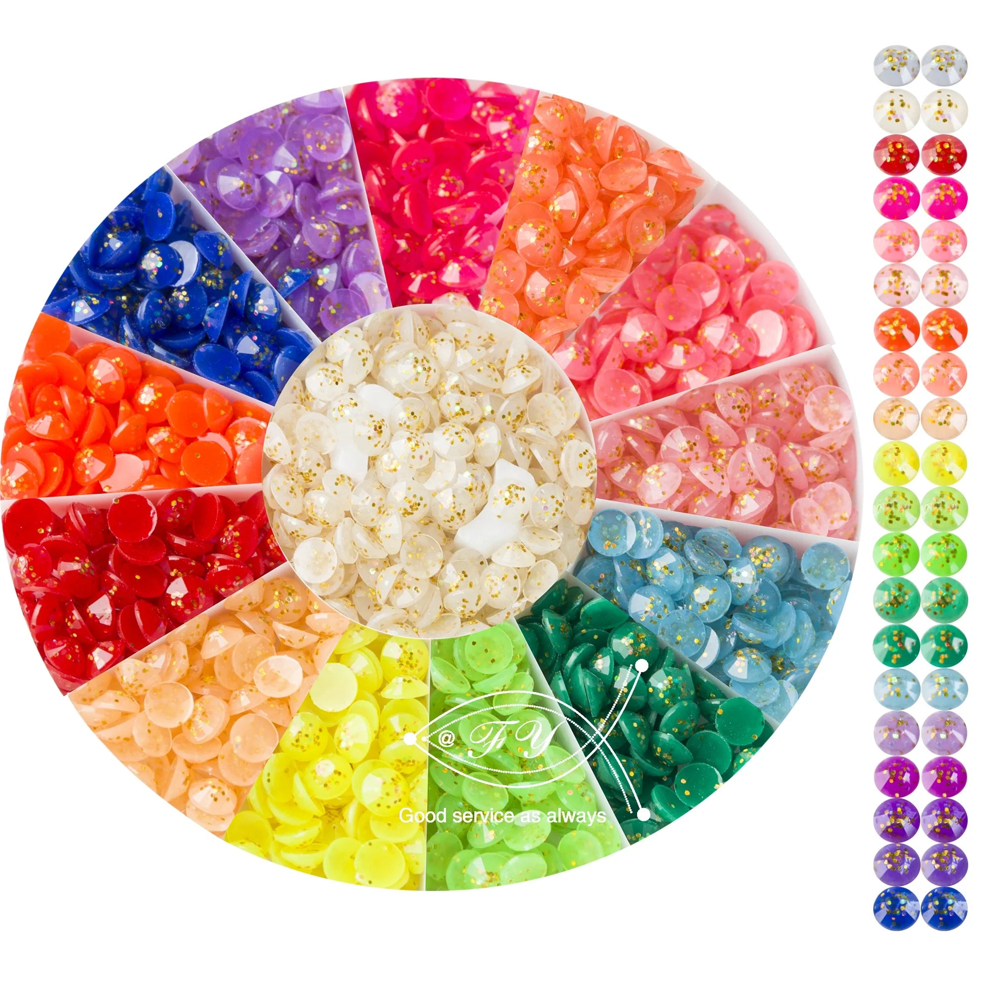 N-ZS011 5D DIY Diamond Painting Cross Stitch Color Resin Beads Landscape Square Drills 2.5mm Resinstone Dazzle Colour Drill