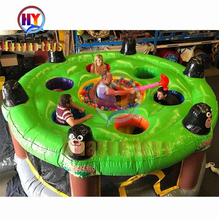 Giant Commercial Carnival Games Human Whack a Mole Game Inflatable Zap a Mole Game Interactive Version Whack a Mole
