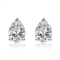 925 Sterling Silver Zircon Diamond Earrings Unique Drop Shape Style for Women & Men Perfect Wedding Jewelry Gift