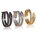 A Fashionable Bestseller with an Open Snake-shaped Stainless Steel Ring and Hip-hop Personality As a Couple's Ring Accessory