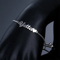 Customized Name Bracelet Stainless Steel Adjustable Size Hand Jewelry Suitable for Summer Daily Accessories Mother's Day Gift