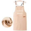 Cotton Restaurant Unisex Apron Customized Logo Barbecue Bar Shop Cafe Beauty Nail Studio Uniform Barista Bartender Apron