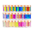 Private Label Waterproof Chameleon Festival Custom Chrome Sparkle Eyes Mask Uv Reflective Eyeshadow Body Glitter Gel Makeup