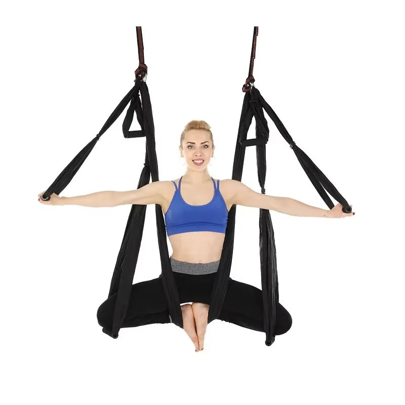 Get-Fit Wholesale Multicolor Aerial Yoga Hammock Set with Strong Anti-Gravity Straps