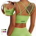 2023 Seamless Halter Ribbed Activewear Sportswear Outfit Ladies 2 3 4 5 Piece Set Women Workout Yoga Gym Fitness Sets Suit