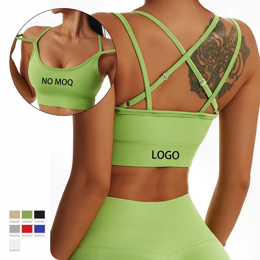 2023 Seamless Halter Ribbed Activewear Sportswear Outfit Ladies 2 3 4 5 Piece Set Women Workout Yoga Gym Fitness Sets Suit