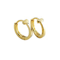 Fashion NEW 925 Sterling Silver  T Shape Hoop Earring 18K Gold Plated Earrings for Women
