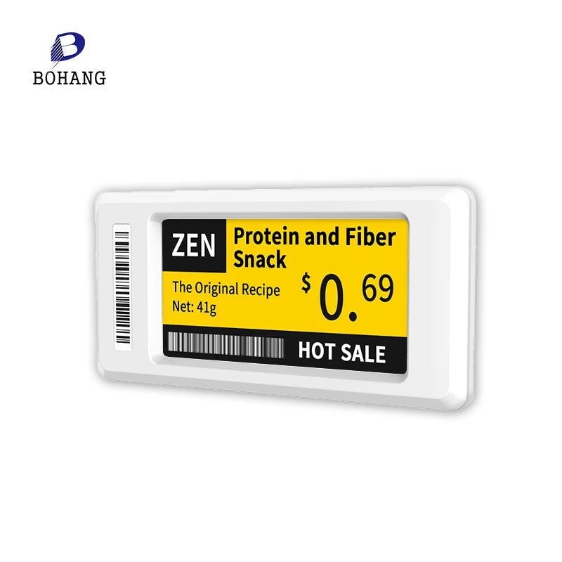 Bohang Ultra Thin ESL 2.4 Ghz E-paper Price Tag Electronic Shelf Label Digital Price Label DJ-WP0266BWR