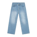 Ready to Ship Men Fashion Style Stone Washed Baggy Wide Leg Jeans Trousers Men Denim Carpenter Custom Straight Designer Jeans