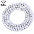 Gold Plated Iced Out 3mm 4mm 5mm Tennis Chain White Gold AAA CZ Hip Hip Tennis Chain Iced Out Jewelry MegaBDM