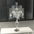 Saixin Crystal 9-Arm Candelabra Candle Holder Factory Wholesale Glass Lantern for Wedding & Home Decor