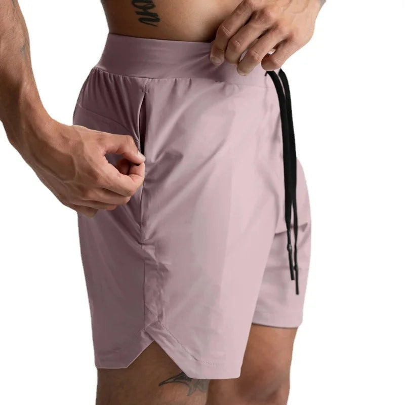 Wholesale Breathable Stretch Training Zipper Pockets Workout Fitness Quick Dry Gym Men Shorts Summer Shorts for Men