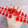 Cheap ABS Short Round Solid Matte Artificial Nail Full Cover Nail Designer Press on Fake False Nails