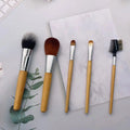 YRX 5pcs Spot Stock Quick Delivery Bamboo Handle Beauty Tools Factory Best Quality Cruelty Free Wholesale Custom Makeup Brush