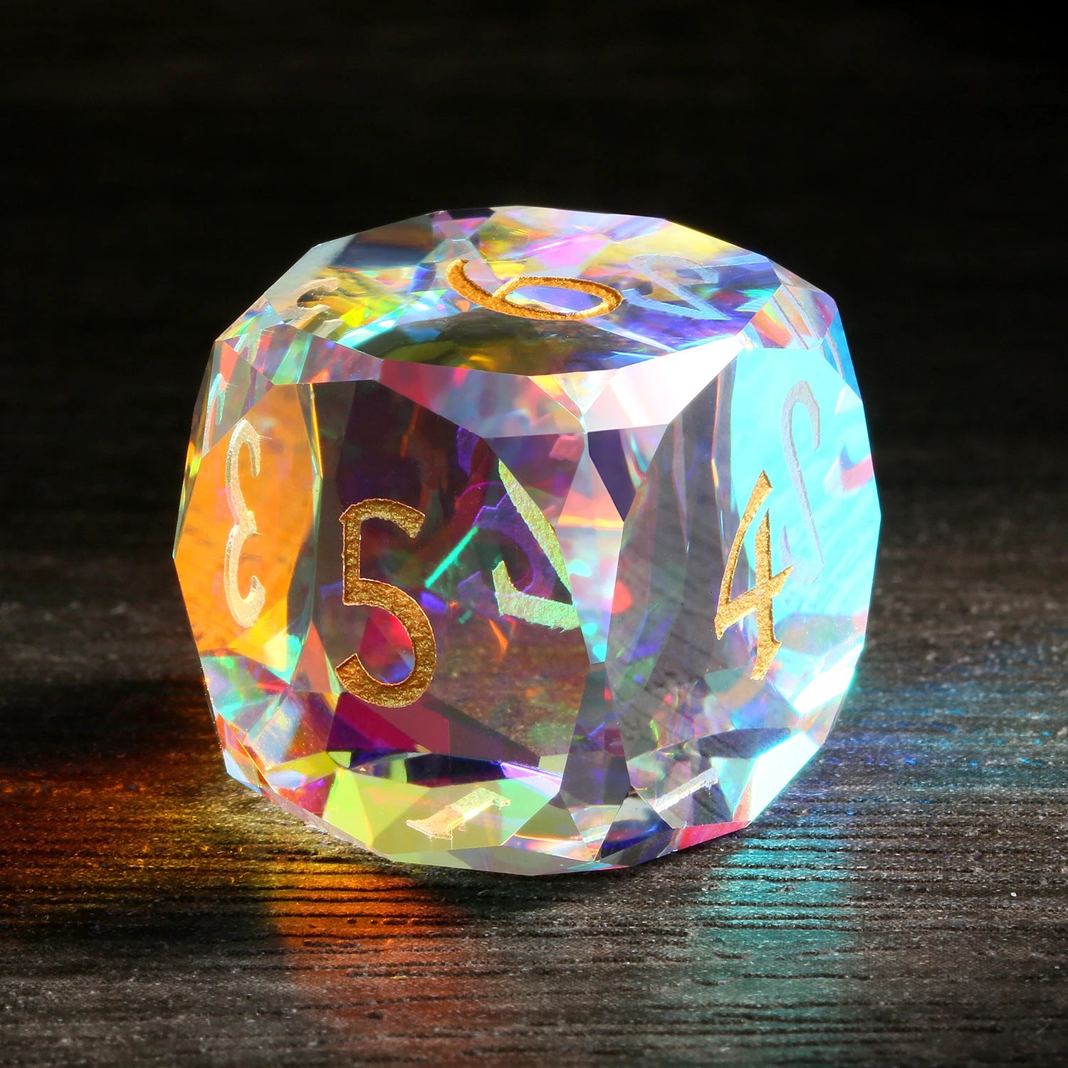 Customizable Multi Sided D6 Glass Dice Set for Dungeons & Dragons Handcrafted Precision-Weighted Stunning Colors Unique Designs
