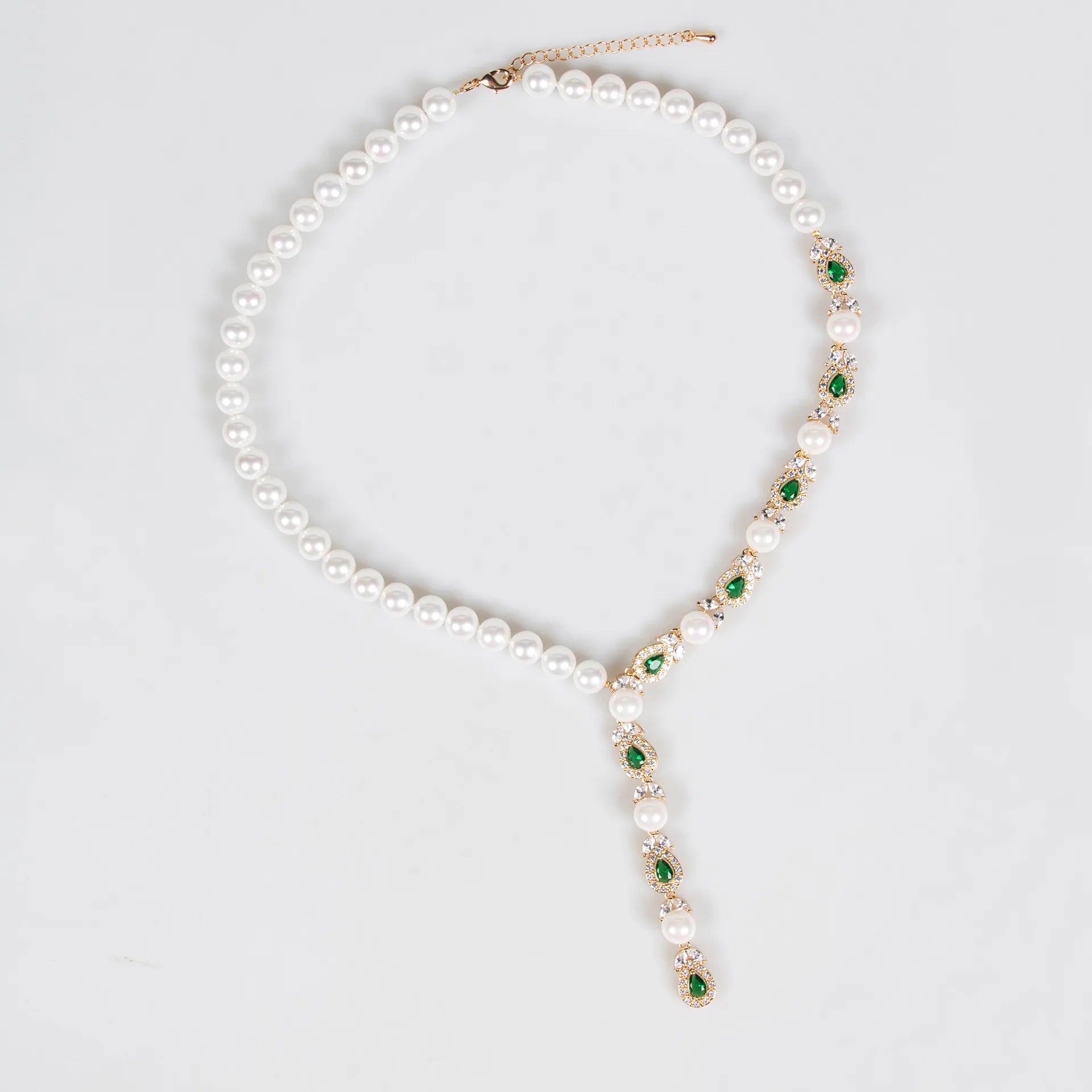 DAIHE European and American Pearl Set Exquisite Bridal Accessory Set for Banquets