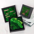 Handmade Decorative Moss Wall Photo Frame with Flower Design-Ins Style Home Decoration
