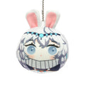 VOGRACE Creative Squishy Squeak Manjuu Bead Filling/coton Filling Squeaker Custom Round Plush Keychain