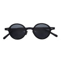 Retro Mazzuchelli Small Round Full Rim Acetate Light Weight Comfortable Sunglasses Polarized UV Protection