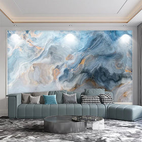 Nordic Style Simple Abstract Marble Wallpaper Living Room Tv Background Wall Cloth Art Modern Light Luxury Wallpaper
