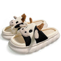 2024 Best Selling Vaquita Milk Cow Lady Slippers Linen Cartoon Soft Padded Warmth Chinelos Pantoffe Pantoufles Pantuflas