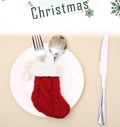 Handmade Excellent Quality Red Socks Christmas Stocking Kitted Utensil Holder WUJI Polyester 11x7cm Decor MegaBDM