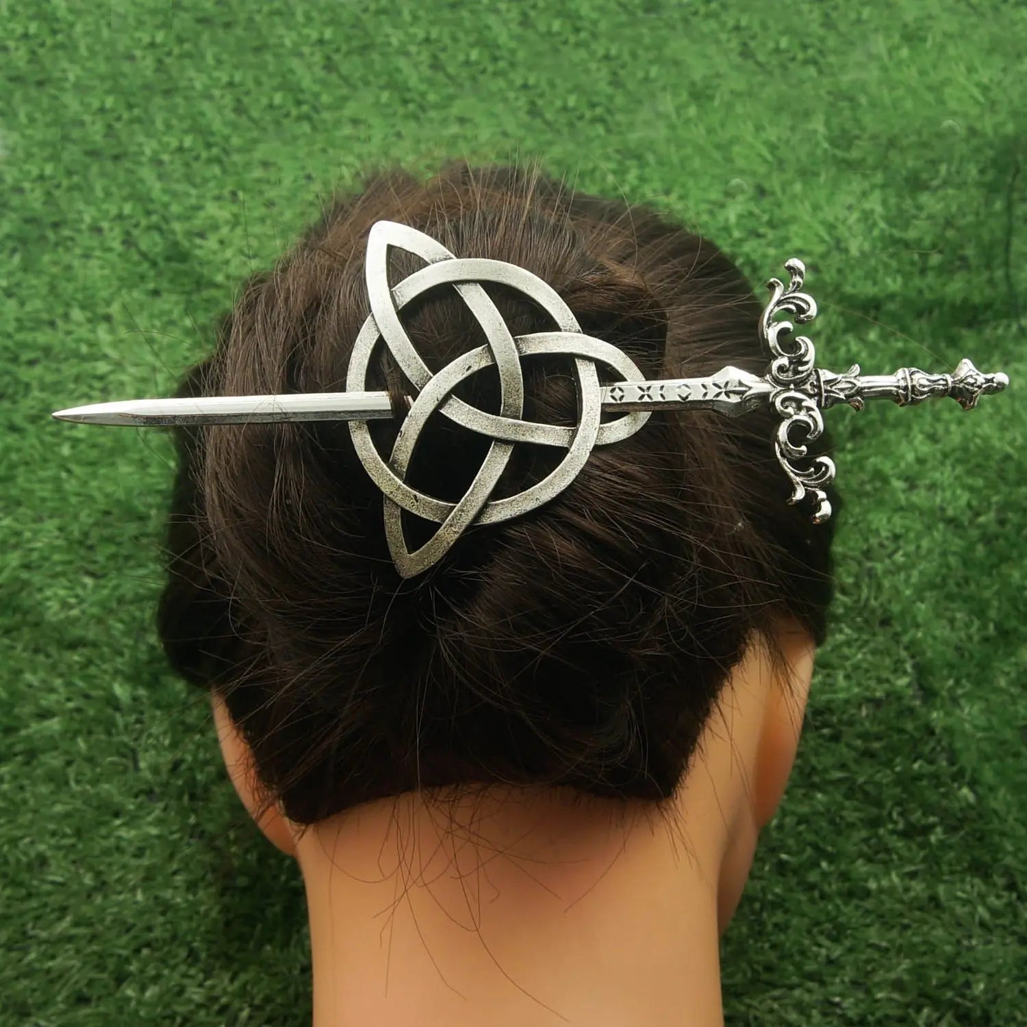Vintage Viking Nordic Hairpin Summer Wave Hair Stick for Women Girls Jewelry Gifts