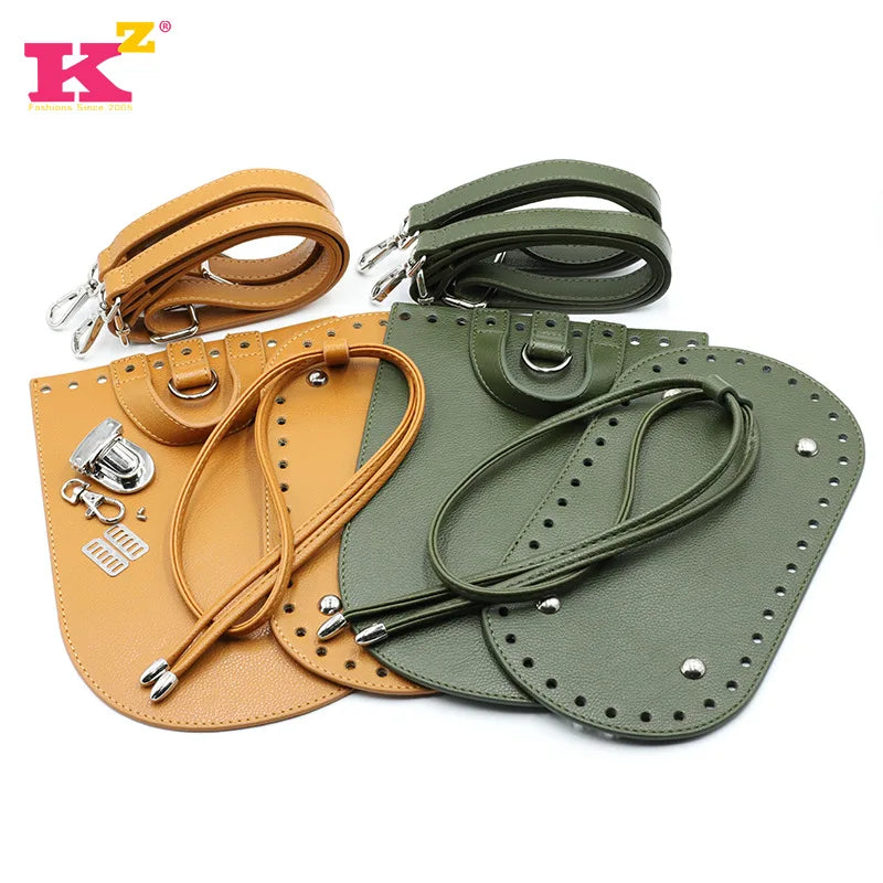 DIY Handmade Backpack DIY Hand-Woven Shoulder Bag Accessories DIY Bag Parts Supplies Kit Leather Massager Bag Gifts