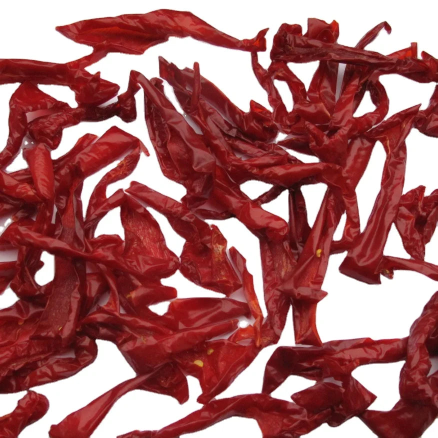 Salted Dried Red Bell Pepper Strips Dried Paprika Flakes