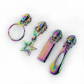 MeeTee ZT173 5# Garments Zipper Sliders for Nylon Zippers Colorful Fashion Zipper Puller Replacement Nylon Zip Head Accessories