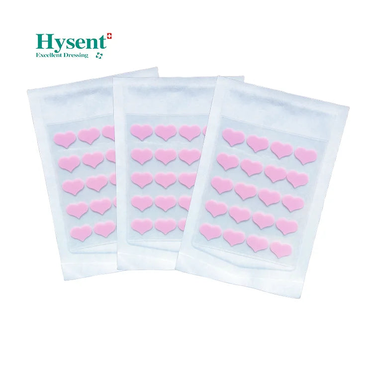 Hysent Pink Heart Hydrocolloid Pimple Patch for Acne Healing Clear Skin Care Product