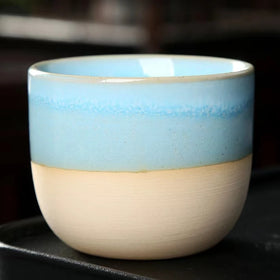 Customised Ceramic Porcelain Tea Cup Saucers Anti-scalding 120ml Eco-Friendly Minimalist Back to School Home Use