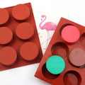 344 6 Hole Round Cylinder Shape Silicone Cake Mold Soap Making Molds Silicone Candle Molds