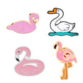 Custom Cartoon Flamingo Enamel Badge Pin Cute Metal Pin with Plating and Printing Technique for Souvenir or Gift