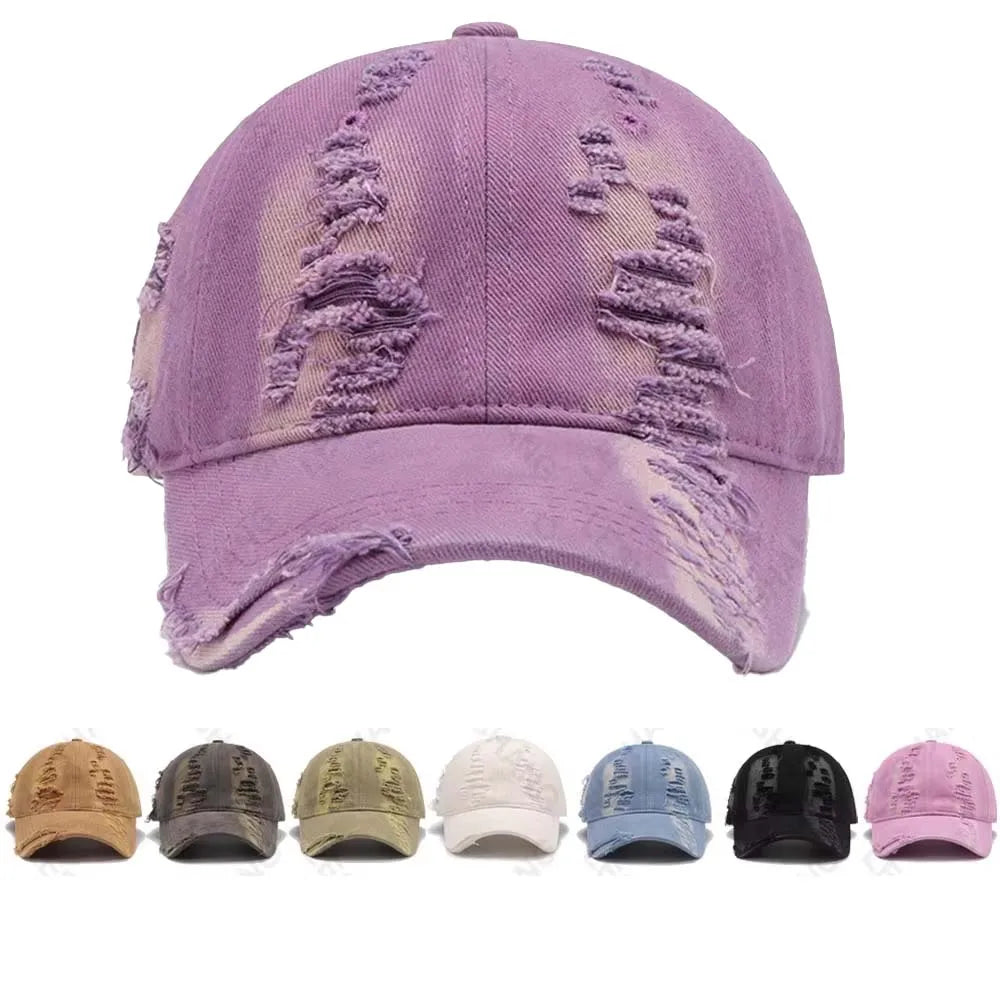 Wholesale Custom Embroidery Logo Plain Washed Cotton Vintage 6 Panel Dad Hats Worn Out Distressed Baseball Caps