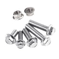 M4 M6 M7 M8 M10 M19 M2112.9 9.8 8 Hexagon Stainless Steel DIN 6921 Head Hex Flange Bolts Plain Finish with Washer