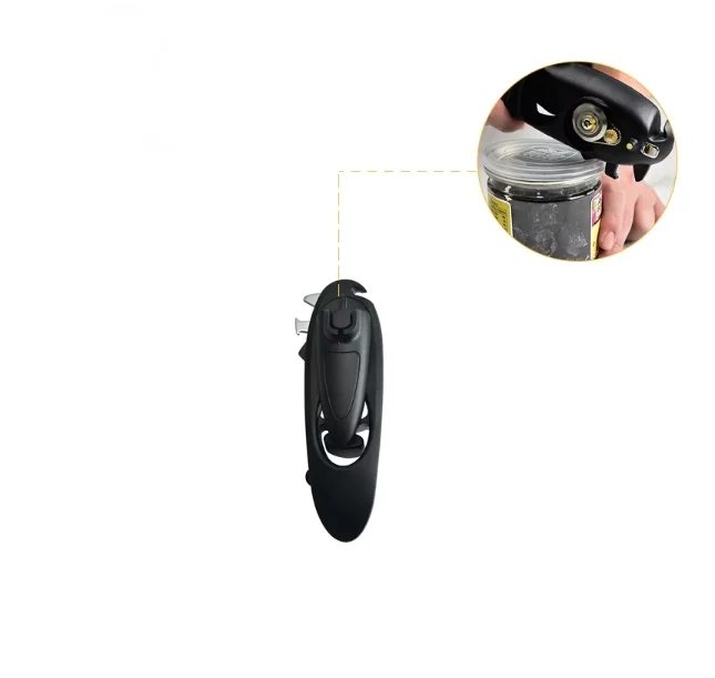 Beeman Multi Functional Beer Soda Manual Top Bottle Kitchen Mama Black Magnetic Can Opener 6 in 1