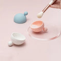 Low MOQ Silicone Makeup Brush Cleaning Bowl Cosmetic Puff Makeup Sponge Cleaner Pad
