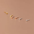 Minimalist 925 Sterling Silver Sweet Mini Romantic Heart Stud Earrings for Women Wedding Birthday Fine Jewelry